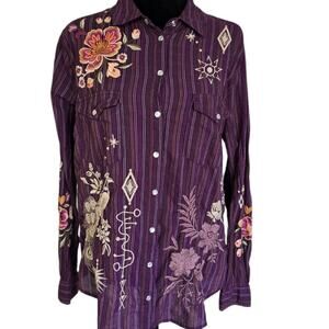 Johnny Was Pearl Snap Button Up